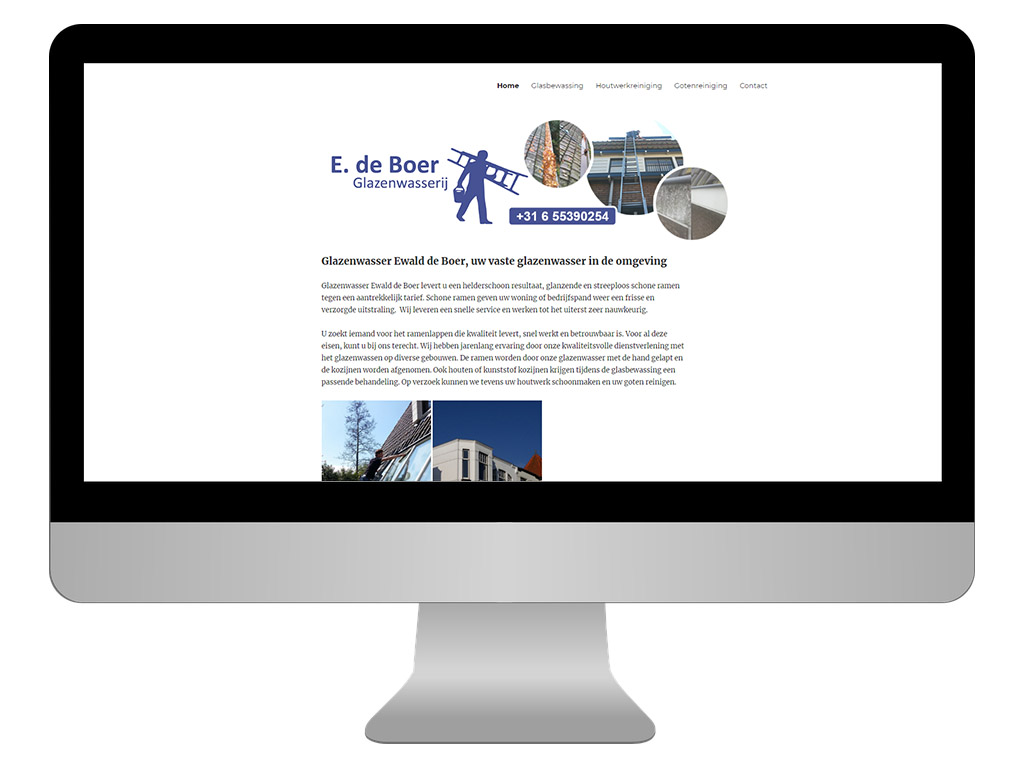 website laten maken apeldoorn glazenwasser